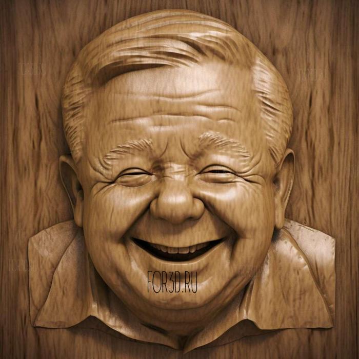 Mickey Rooney 3 stl model for CNC